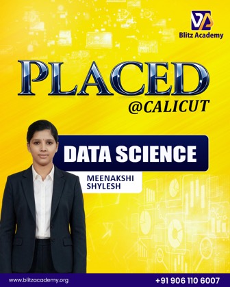 Meenakshy, placed as Data science (Calicut)