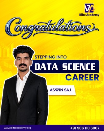 Ashwin Saj, placed as Data science (Kochi)