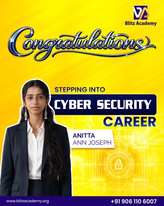Anitta Ann Joseph, placed as Cyber security